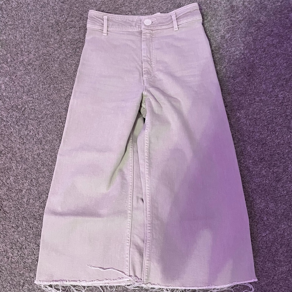 Zara Light Bermuda Flare Jeans